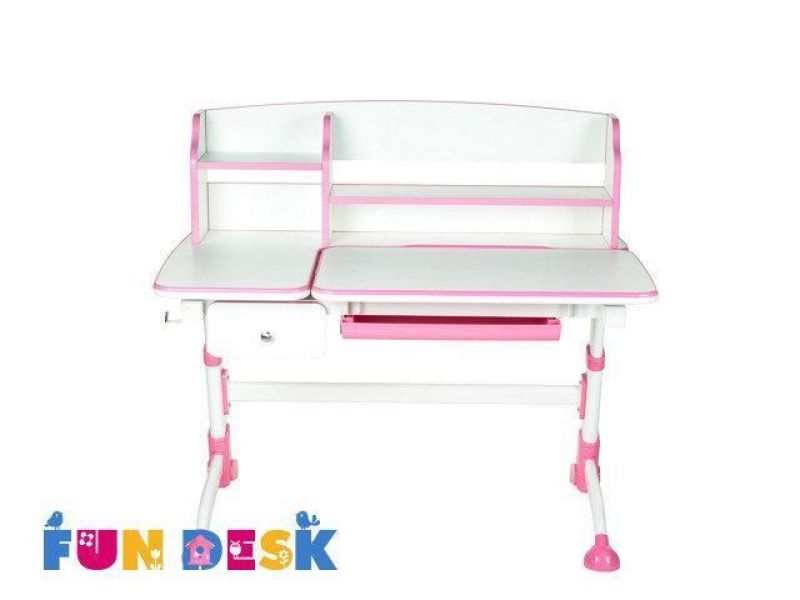 Парта-трансформер Amare II Pink с надстройкой и выдвижным ящиком | увеличить фото 2 Парта-трансформер Amare II Pink с надстройкой и выдвижным ящиком | фото 2