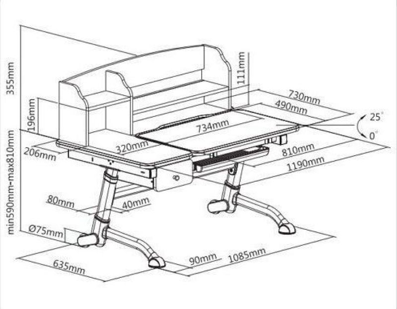 Парта-трансформер Amare II Pink с надстройкой и выдвижным ящиком | увеличить фото 3 Парта-трансформер Amare II Pink с надстройкой и выдвижным ящиком | фото 3