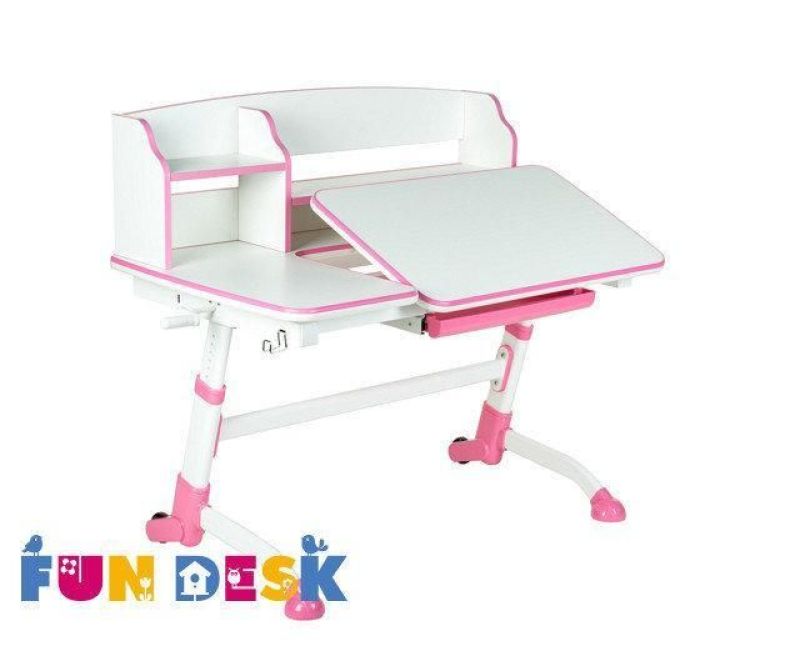 Парта-трансофрмер Amare II Pink с надстройкой | увеличить фото 1 Парта-трансофрмер Amare II Pink с надстройкой | фото 1